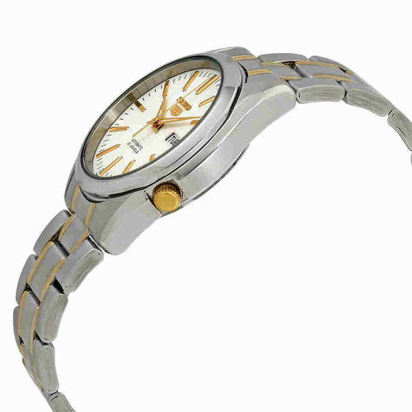 5-SNKL47K1 Reloj Seiko Automatic 5 Hombre Acero Bicolor Esfera Blanca - Vista lateral