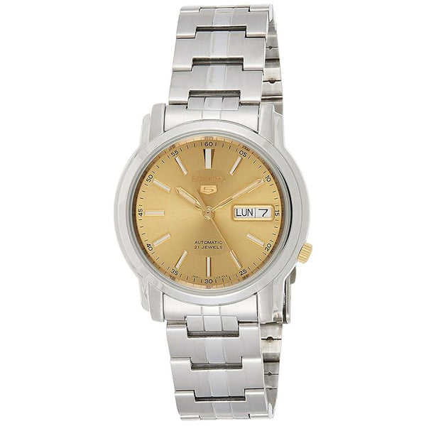 SNKL81-5 Reloj Seiko Automatic 5 Hombre Acero Esfera Dorada