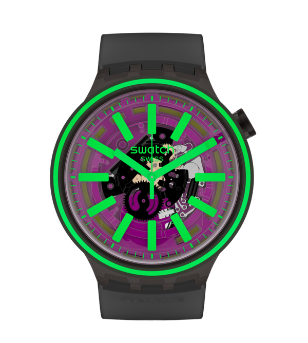 SO27B113 Swatch Pink Taste Big Bold unisex pulsera de resina