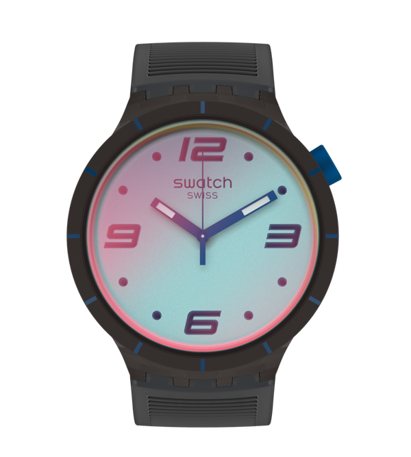SO27B121 Swatch Futuristic Grey Big Bold de hombre pulsera de resina