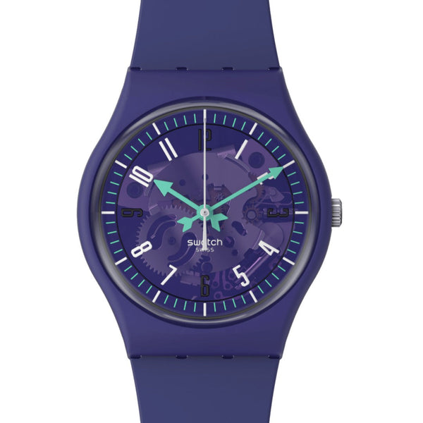 SO28V102 Reloj Swatch Photonic Purple unisex correa de silicona - Resina Morado