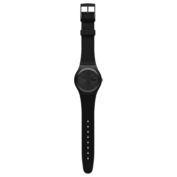 SO29B706 Reloj Swatch Black Rebel de hombre pulsera de caucho