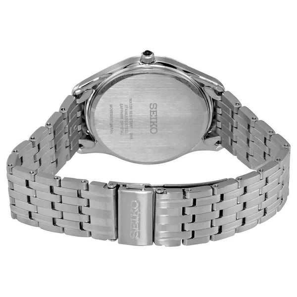 SRK047P1 Reloj Seiko Essentials Hombre Acero Esfera Blanca