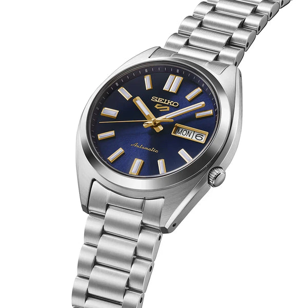 SRPL55K1 Reloj Seiko 5 de hombre pulsera de metal 45 mm - Acero Inoxidable Plateado
