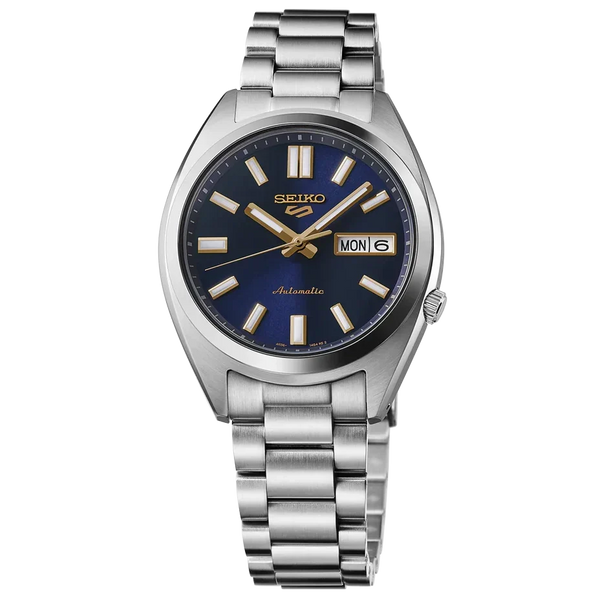 SRPL55K1 Reloj Seiko 5 de hombre pulsera de metal 45 mm - Acero Inoxidable Plateado