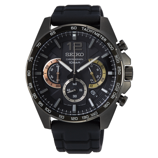 SSB349P1 Reloj Seiko Conceptual de hombre pulsera de caucho - Resina Negro