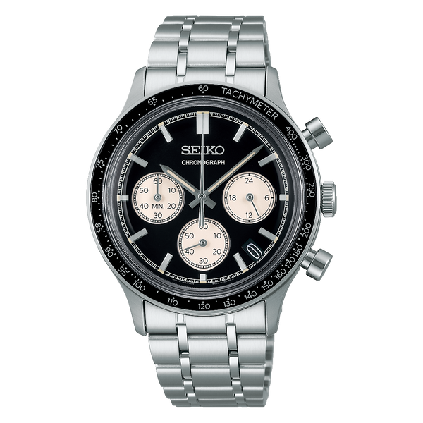 SSB479P1 Reloj Seiko Chronograph Hombre Acero Esfera Negra