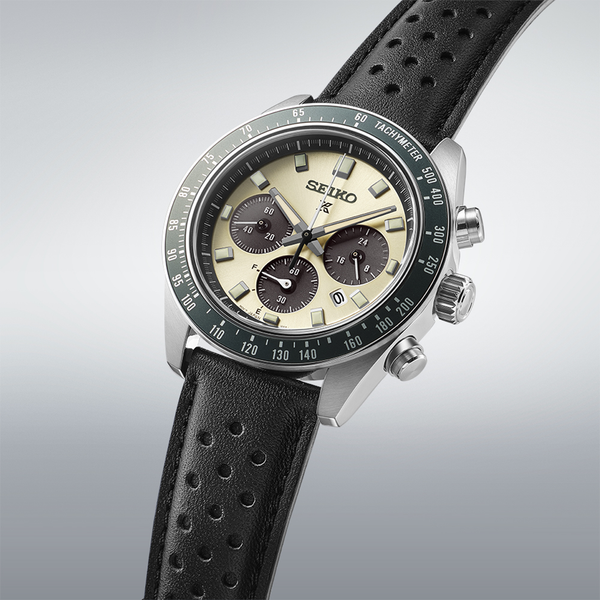 SSC943P1 Reloj Seiko Prospex Speedtimer de hombre pulsera de cuero 41 mm - Cuero Negro