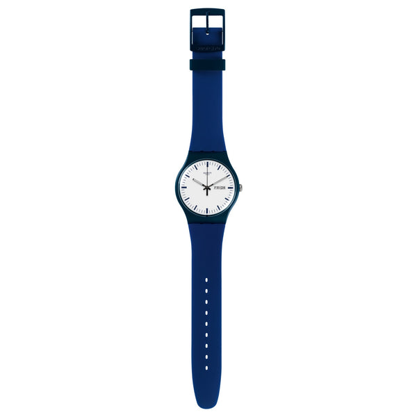 SUON709 Reloj Swatch Bellablu Unisex Correa Caucho Azul