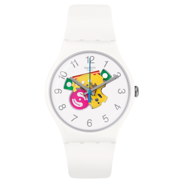 SUOW148 Reloj Swatch Candinette Unisex Silicona Blanco