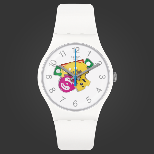 SUOW148 Reloj Swatch Candinette Unisex Silicona Blanco