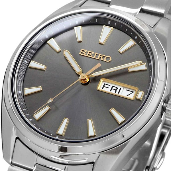 SUR343P1 Reloj Seiko Essentials Hombre Correa Acero Esfera Gris
