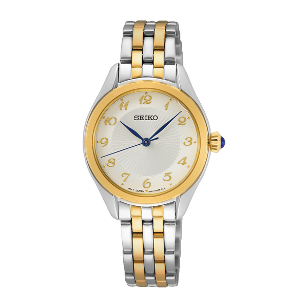 SUR380P1 Reloj Seiko Essentials Mujer Acero Bicolor Esfera Blanca