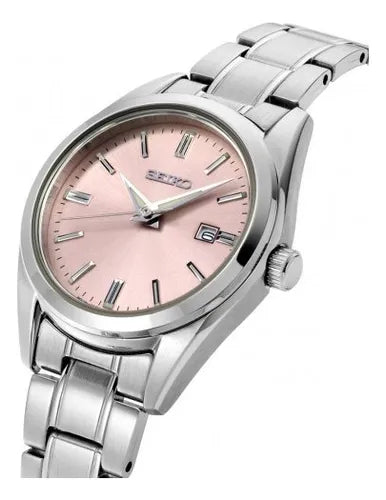 SUR529P1 Reloj Seiko Clásico Mujer Correa Acero Esfera Rosa