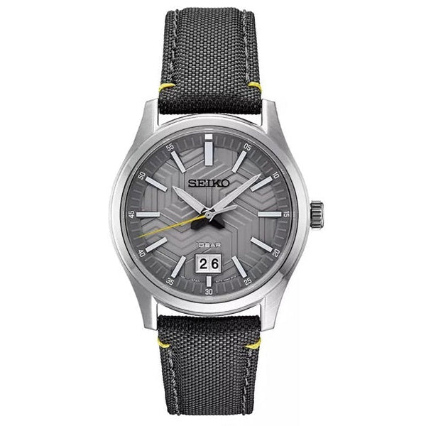 SUR543P1 Seiko Zafiro Clásico Correa de Tela - Tela Negro