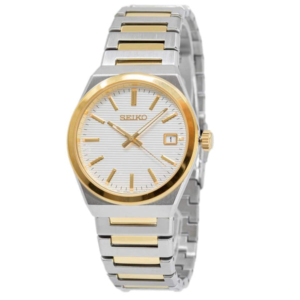 SUR558P1 Reloj Seiko Deportivo Hombre Acero Bicolor Blanco