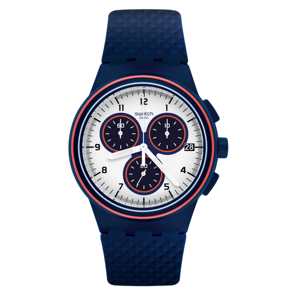 SUSN412 Swatch Parabordo de hombre pulsera de caucho