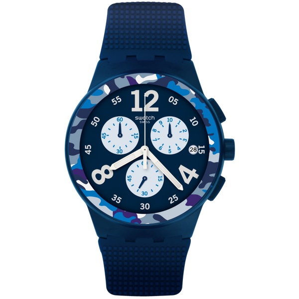 SUSN414 Reloj Swatch Camoblu unisex pulsera de resina - Resina Azul