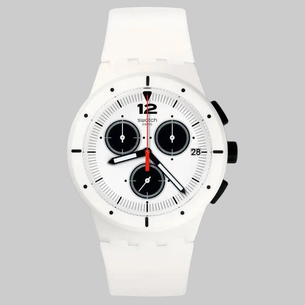 SUSW406 Reloj Swatch Why Again Unisex Silicona Blanco