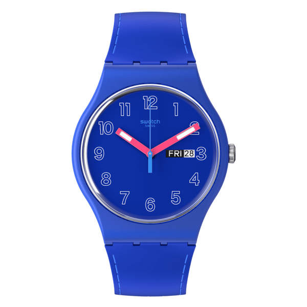 SO29N705 Reloj Swatch Cobalt Disco de hombre pulsera de resina