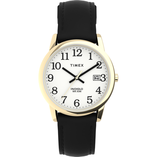 T2H291 Reloj Timex Easy Reader para Caballero correa de piel 35 mm - Cuero Negro