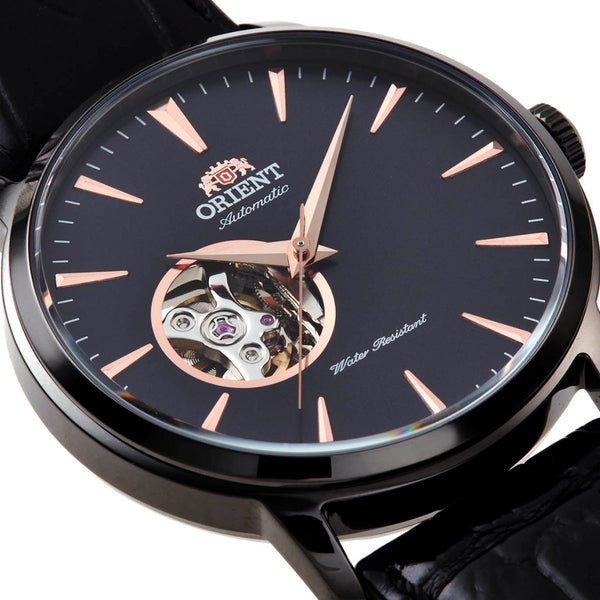 TAG02001B Reloj Orient Esteem Hombre Piel Negra Caja Gris