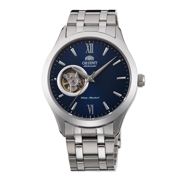 Reloj TAG03001D Orient Classic de caballero pulsera de metal corazón abierto 38 mm — original con garantía, La Relojería GT