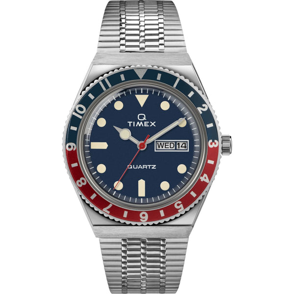 TW2T80700 Reloj Timex Q Timex Q Hombre Correa Mesh Azul Marino