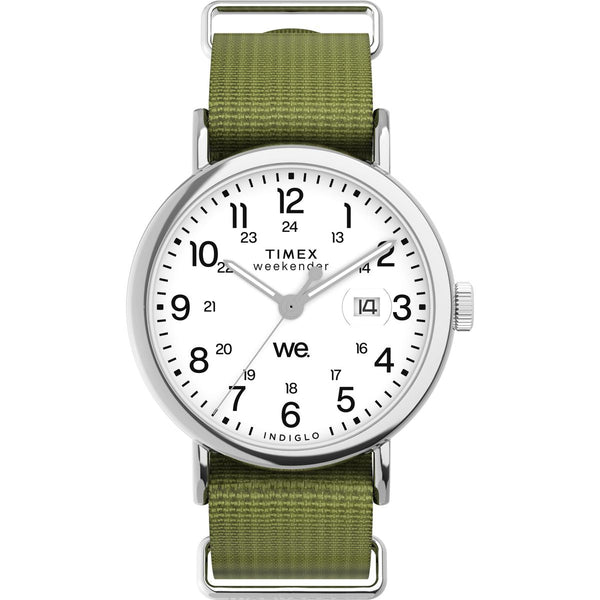 TW2W86000 Reloj Timex Weekender Hombre Correa Tela Verde