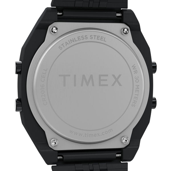 TW2W91600 Reloj Timex T80 Hombre Acero Negro