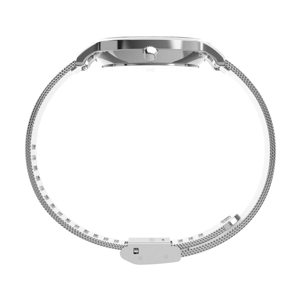 TW2Y10200 Reloj Timex Transcend Mujer Correa Mesh Plateada