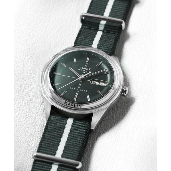 TW2Y37500 Reloj Timex Marlin Jet de hombre correa de tela - Tela Verde