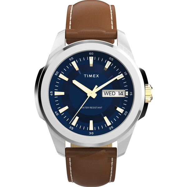 TW2Y38100 Reloj Timex Essex de hombre correa de cuero - Cuero Marrón