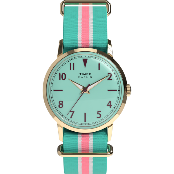 TW2Y49700 Reloj Timex Marlin Mujer Correa Tela Menta