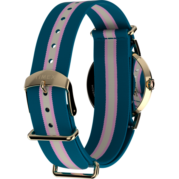 TW2Y49900 Reloj Timex Marlin Mujer Caja Dorada Correa Tela