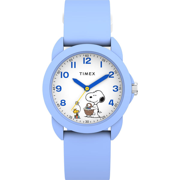 TW2Y51100 Reloj Timex Peanuts Snoopy Juvenil Caucho Celeste
