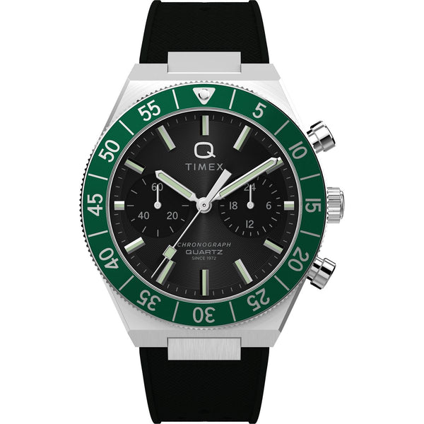 TW2Y56100 Reloj Timex Q Timex Hombre Caucho Verde