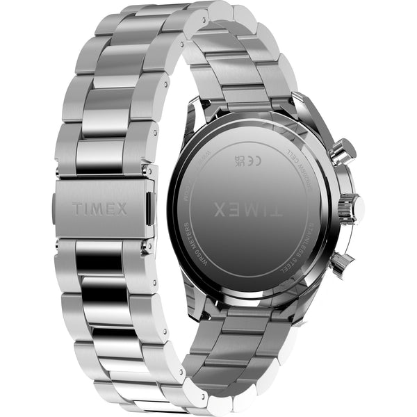 TW2Y56900 Reloj Timex Ridgefield Hombre Acero Plateado Negro