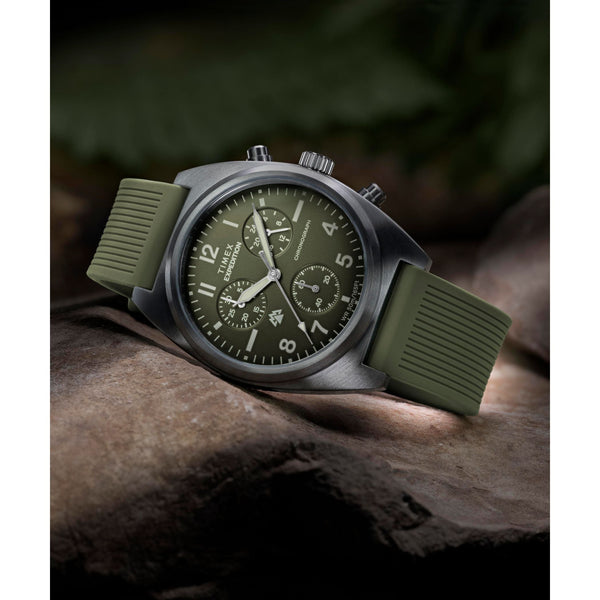TW2Y61100 Reloj Timex Expedition Hombre Caucho Verde