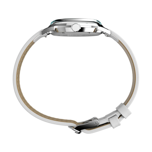 TW2Y68800 Reloj Timex Marlin Snoopy Mujer Cuero Blanco Aqua