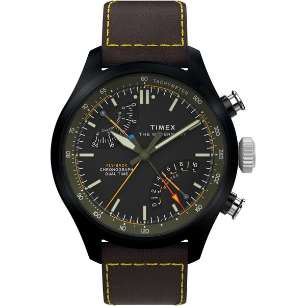 TW2Y70100 Reloj Timex Waterbury Ace de hombre correa de cuero - Cuero Marrón