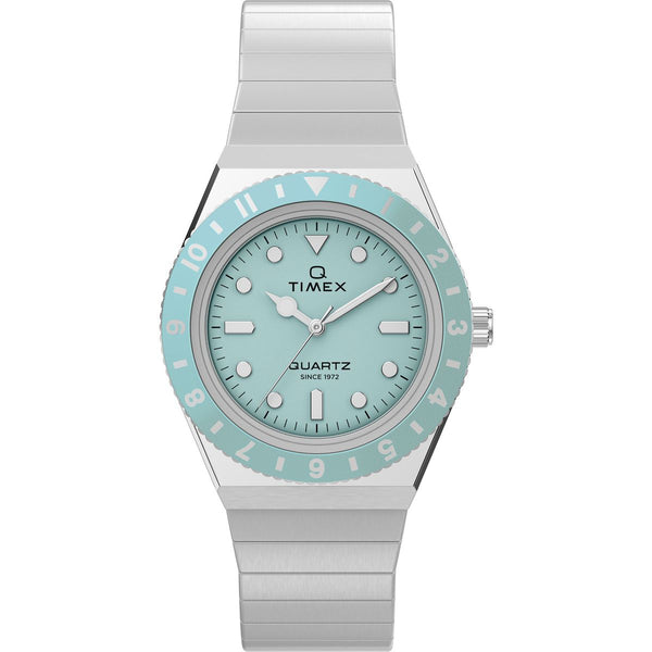 TW2Y77300 Reloj Timex Standard Q Mujer Acero Azul Menta
