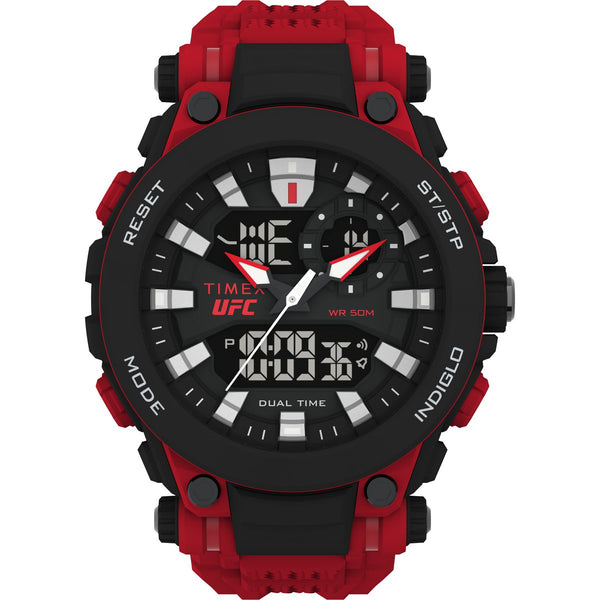 TW5M53000 Reloj Timex UFC Hombre Correa Silicona Roja