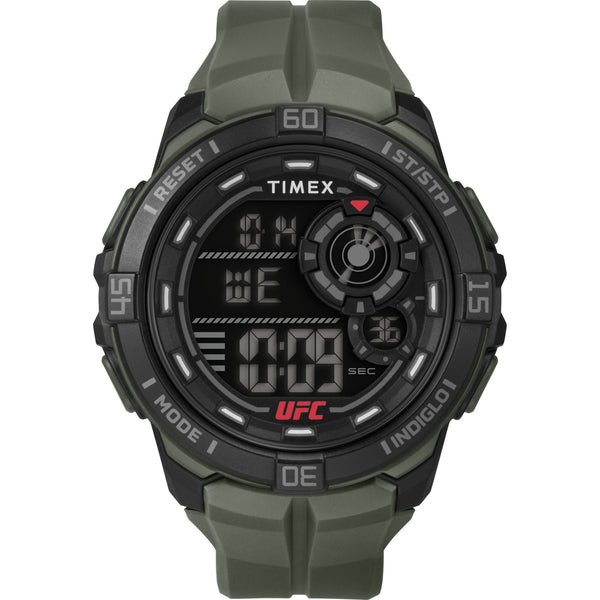 TW5M59400 Reloj Timex UFC Hombre Correa Caucho Verde Militar