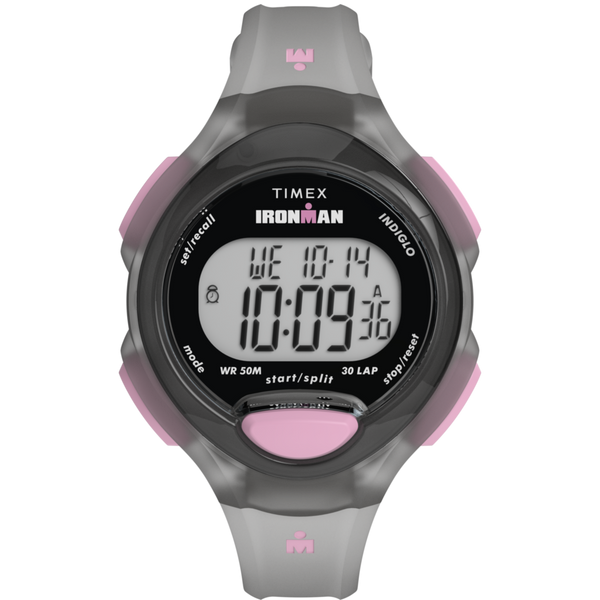 TW5M65700 Reloj Timex Ironman Mujer Resina Gris y Rosa