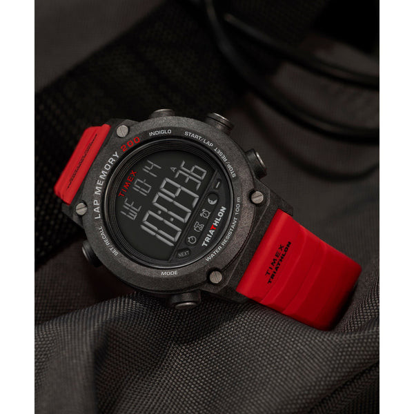 TW5M67000 Reloj Timex Triathlon Hombre Resina Rojo