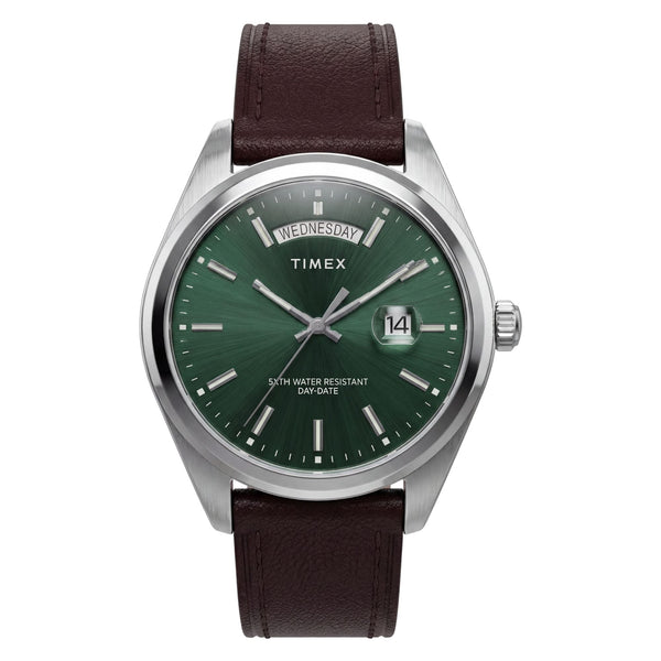 TWG068800 Reloj Timex Trend de caballero correa de cuero - Cuero Marrón