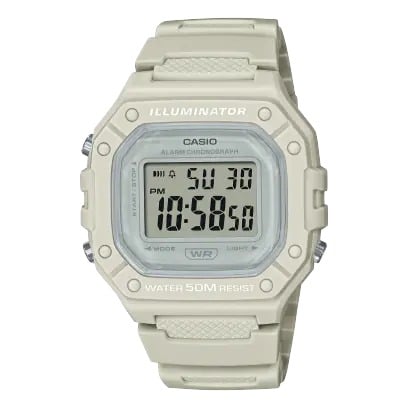W-218HC-8AV Reloj Casio para Mujer, Illuminator con Cronógrafo 44 mm — original con garantía, La Relojería GT