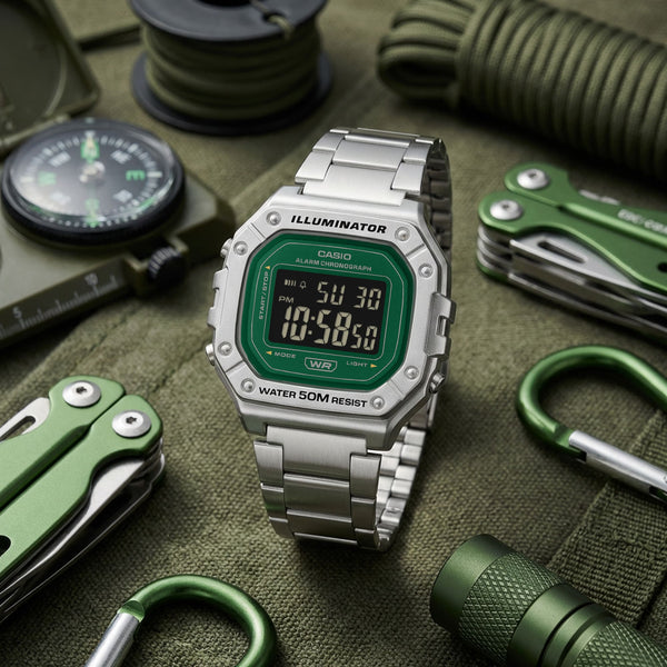 Reloj Casio W-218HD-3AV Digital para Unisex