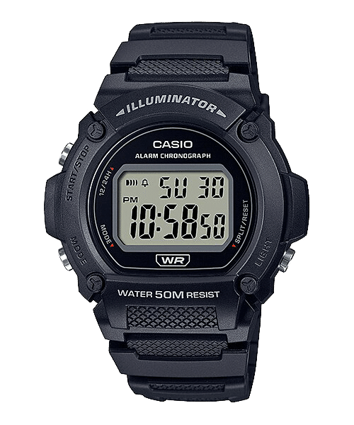 W-219H-1AV Reloj Casio para Caballero, Illuminator con Cronógrafo — original con garantía, La Relojería GT